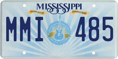 MS license plate MMI485