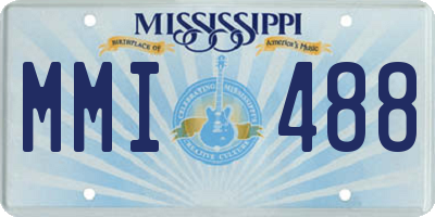 MS license plate MMI488