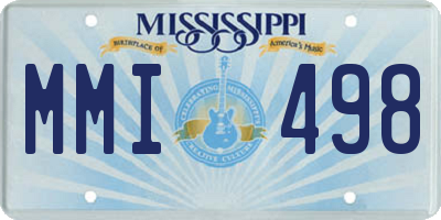 MS license plate MMI498