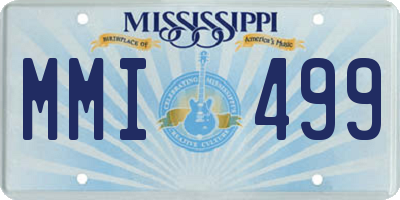 MS license plate MMI499