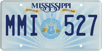 MS license plate MMI527