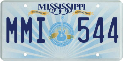 MS license plate MMI544