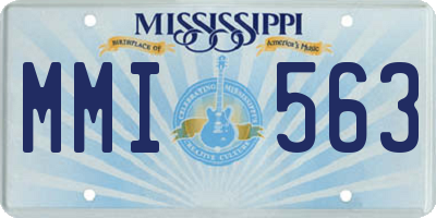 MS license plate MMI563