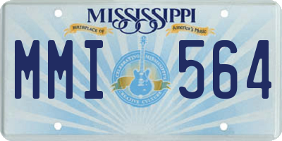 MS license plate MMI564
