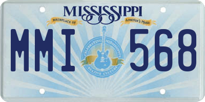 MS license plate MMI568
