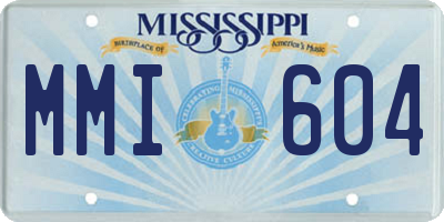 MS license plate MMI604