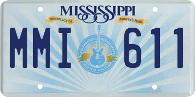 MS license plate MMI611