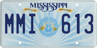MS license plate MMI613