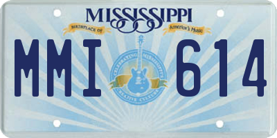 MS license plate MMI614
