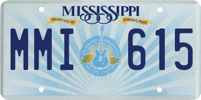 MS license plate MMI615