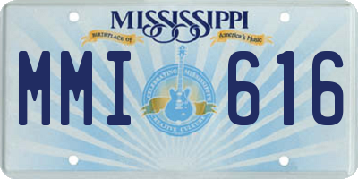 MS license plate MMI616