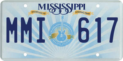 MS license plate MMI617