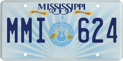 MS license plate MMI624