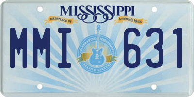 MS license plate MMI631