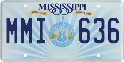 MS license plate MMI636