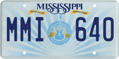 MS license plate MMI640