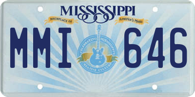 MS license plate MMI646