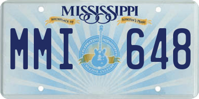 MS license plate MMI648
