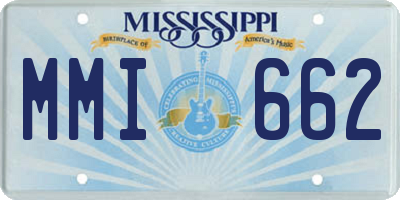 MS license plate MMI662