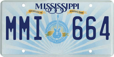 MS license plate MMI664