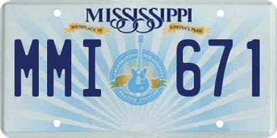 MS license plate MMI671