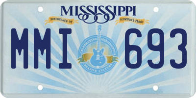 MS license plate MMI693