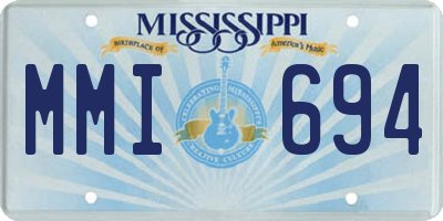 MS license plate MMI694
