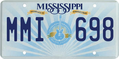 MS license plate MMI698