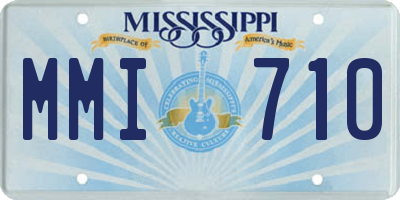 MS license plate MMI710