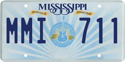 MS license plate MMI711