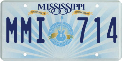 MS license plate MMI714