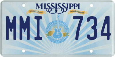MS license plate MMI734