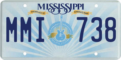MS license plate MMI738