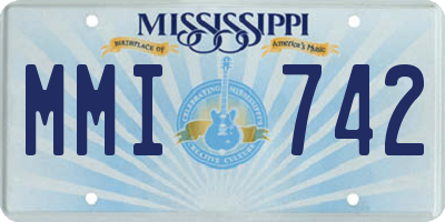 MS license plate MMI742