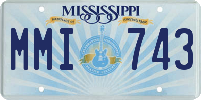 MS license plate MMI743