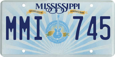MS license plate MMI745