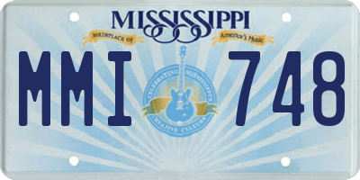 MS license plate MMI748