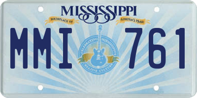 MS license plate MMI761