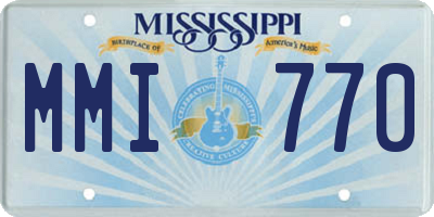 MS license plate MMI770