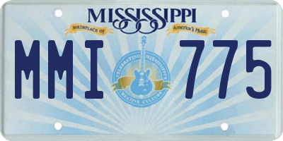 MS license plate MMI775