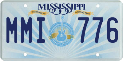 MS license plate MMI776