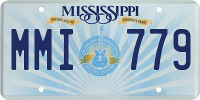 MS license plate MMI779