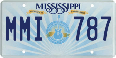 MS license plate MMI787