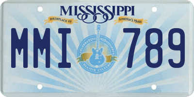 MS license plate MMI789