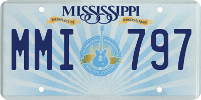 MS license plate MMI797