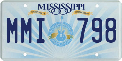 MS license plate MMI798