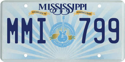 MS license plate MMI799