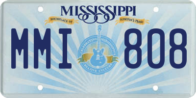 MS license plate MMI808