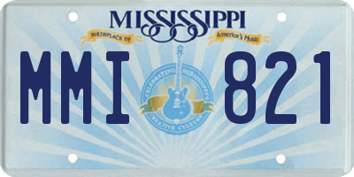 MS license plate MMI821