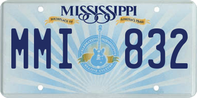 MS license plate MMI832